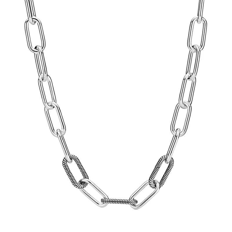 925 Silver Pantaro ME Link Chain Necklace