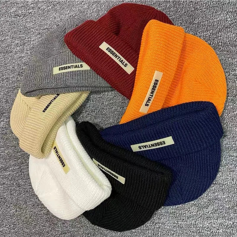 Warm Knitted Beanie Hat - Autumn Winter Collection