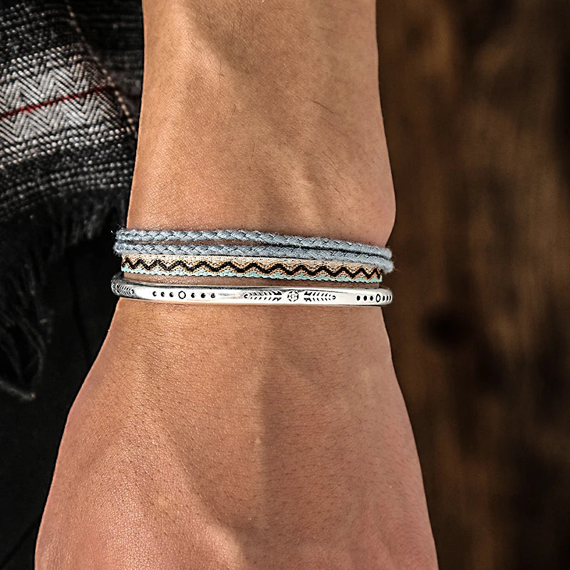 925 Silver Plated Fashion Simple Bracelet