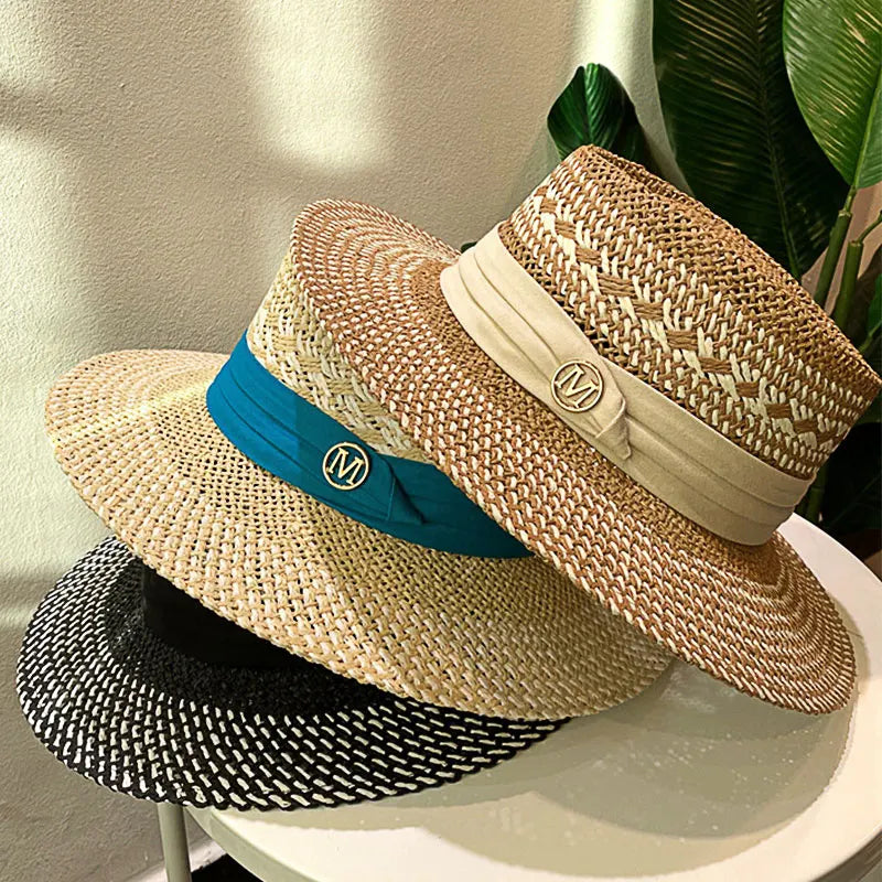 Luxury Summer Women's Wide Brim Straw Sun Hat