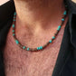 Mens Beaded Necklace African Necklace Surfer