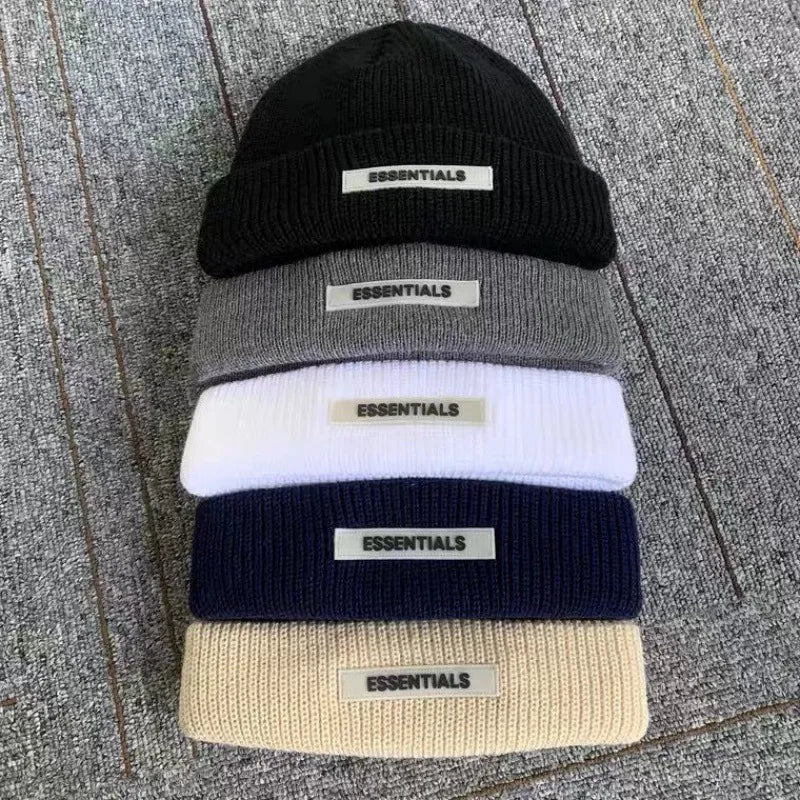 Warm Knitted Beanie Hat - Autumn Winter Collection