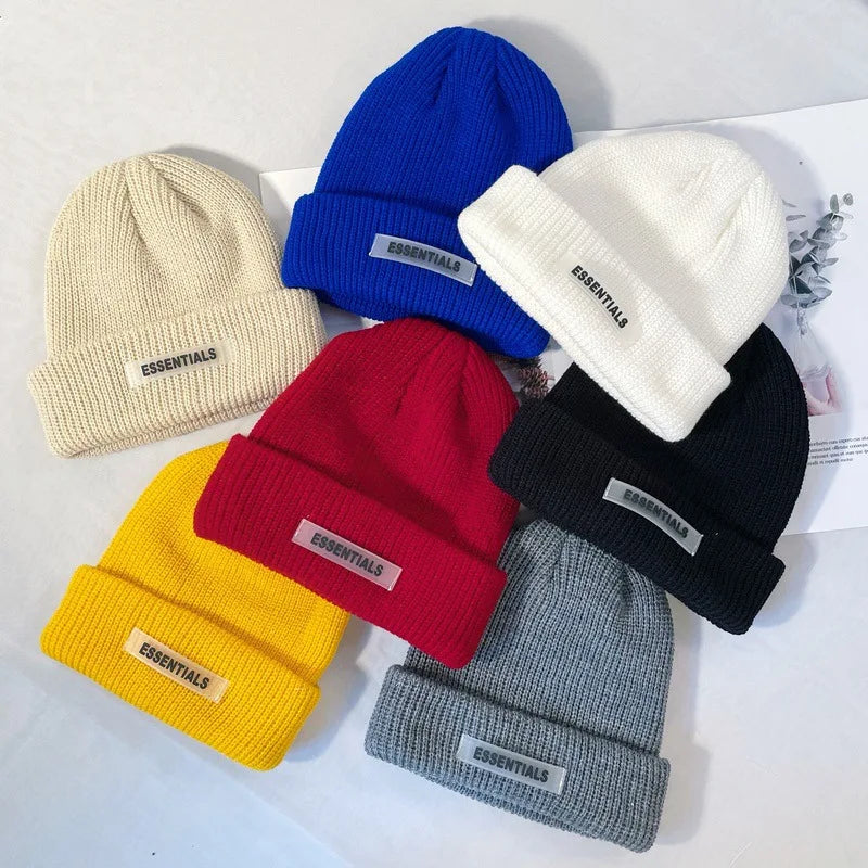 Warm Knitted Beanie Hat - Autumn Winter Collection