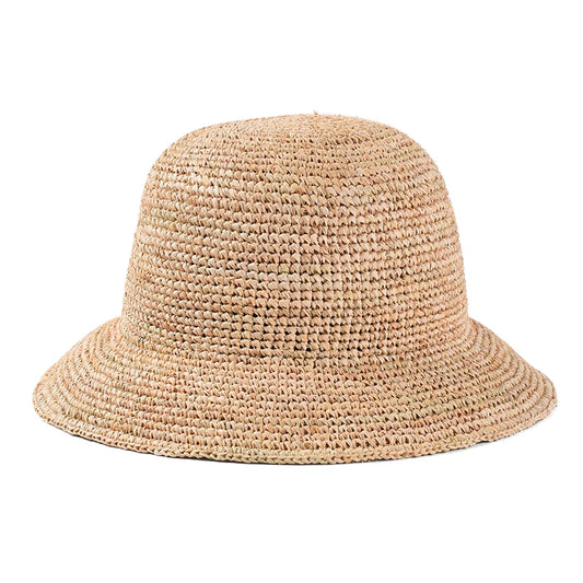 Natural Raffia Straw Bucket Hat