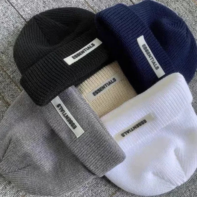 Warm Knitted Beanie Hat - Autumn Winter Collection