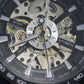 Men's Stainless Steel Skeleton Hand-Winding Watch