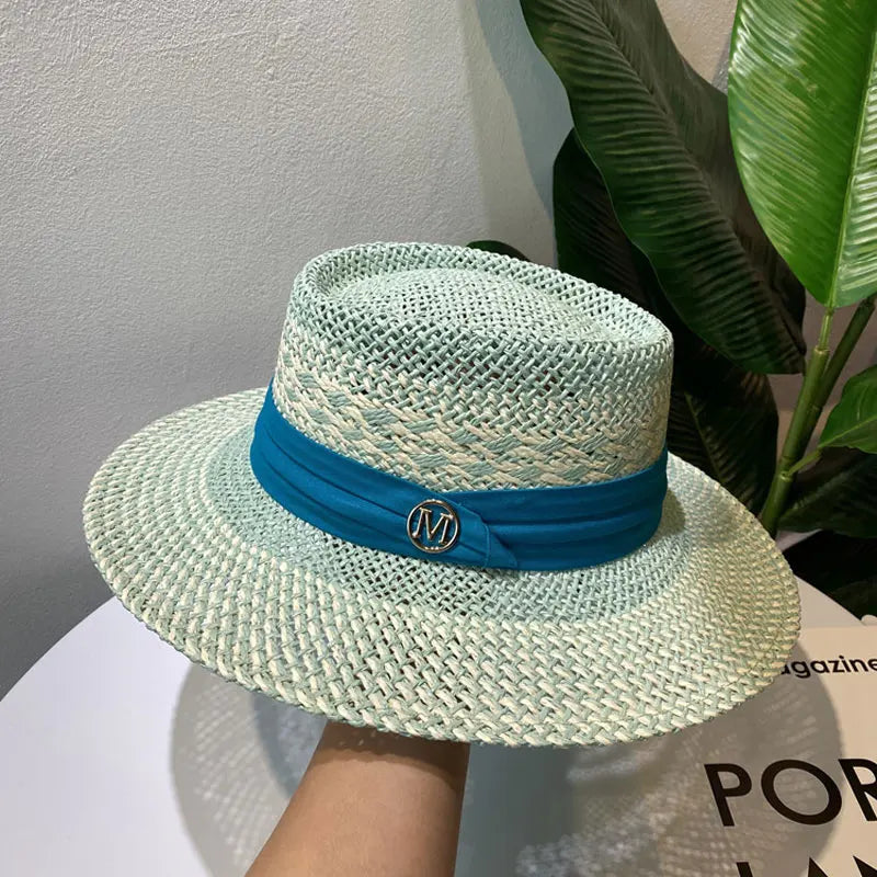 Luxury Summer Women's Wide Brim Straw Sun Hat