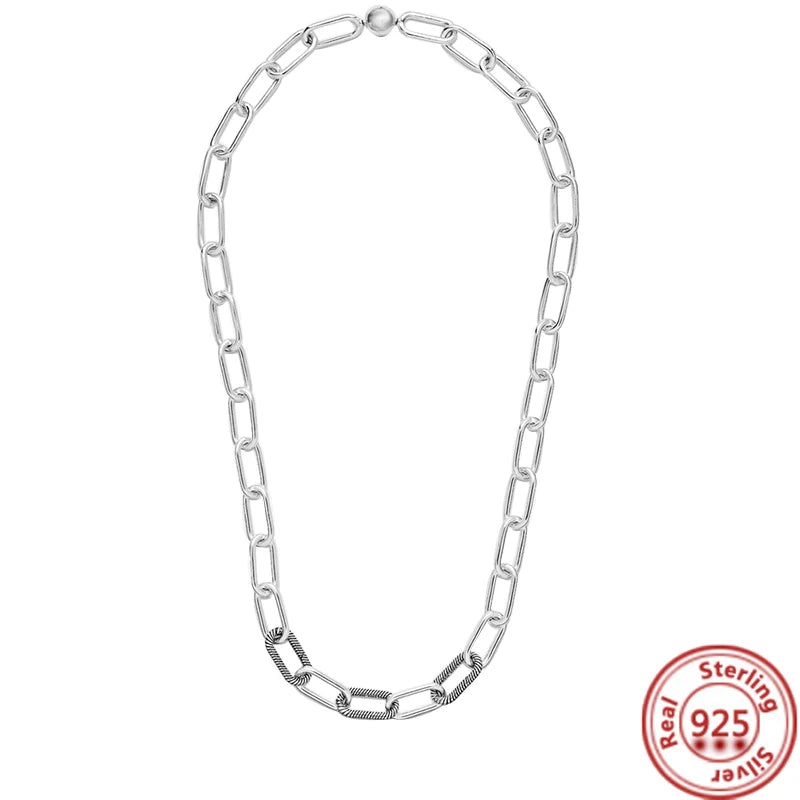 925 Silver Pantaro ME Link Chain Necklace