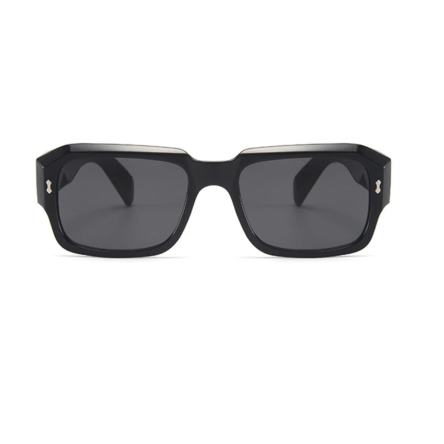 Trendy Black Shades - Vintage Square Sunglasses