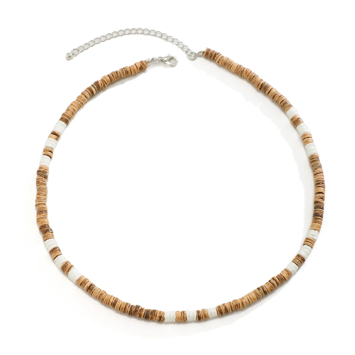 Wood Beads Chains Choker Necklace Men