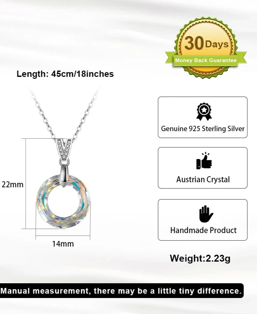 JEWELS 925 Silver Crystal Necklace