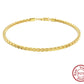 JEWELS Genuine Italian Round Box Chain Bracelet