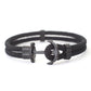 Black Marine Anchor Bracelet