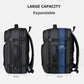 40L Expandable Backpacks USB Charging Port 17 inch Laptop Waterproof