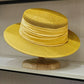 Vintage M Letter Straw Sun Hat