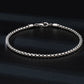 JEWELS Genuine Italian Round Box Chain Bracelet