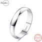 Fansilver S925 Sterling Silver Rings for Men 18K White gold