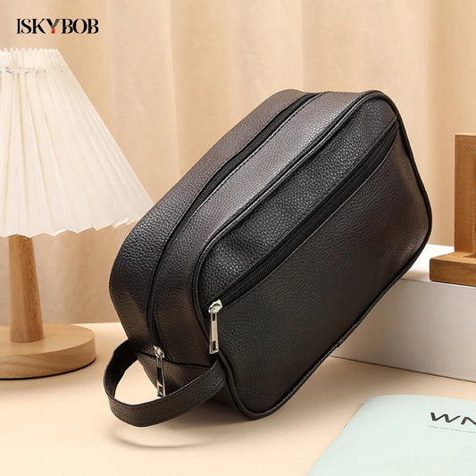 Cosmetic Bag PU Leather Large Capacity