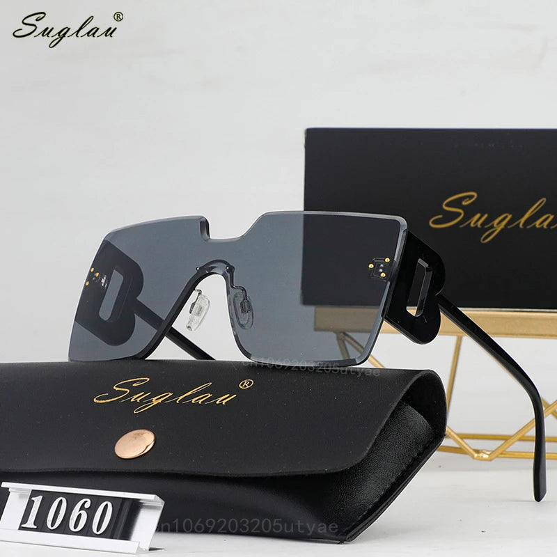 Suglau Square Frameless Rimless Sunglasses