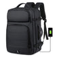 40L Expandable Backpacks USB Charging Port 17 inch Laptop Waterproof