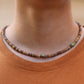 Wooden Necklace 19 Inches Short Choker Collar Handmade