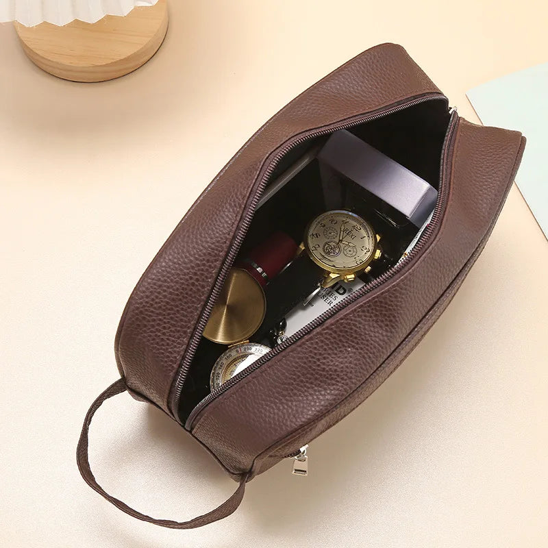 Cosmetic Bag PU Leather Large Capacity