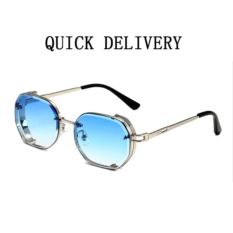 Steampunk Sunglasses For Men Punk Retro Sunglasses