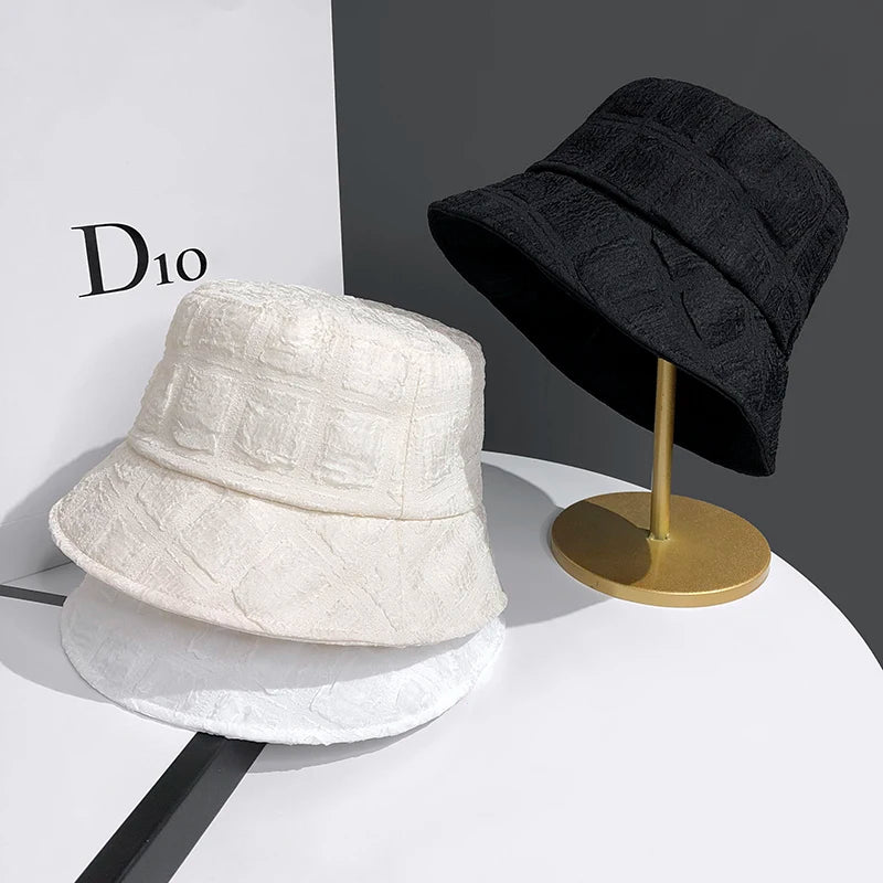 Summer Chiffon Mesh Fisherman Hat Ladies