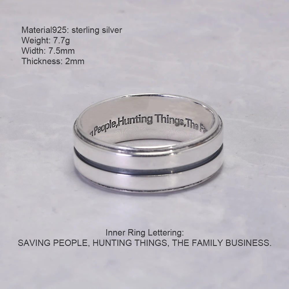 Dean Winchester Authentic 925 Silver Ring