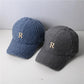 Autumn Winter Gold Letter Lambswool Baseball Cap