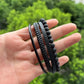 Fashion Volcanic Stone Beaded Bracelet Mutilayer Braided Leather Bracelet