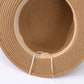 Summer Flat Top Straw Hat - Sunshade Sunscreen