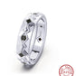 Rinntin 925 Sterling Silver Mens Wedding Bands with Cubic