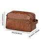 Men Business Travel Wash Toiletry Bag Waterproof PU Leather