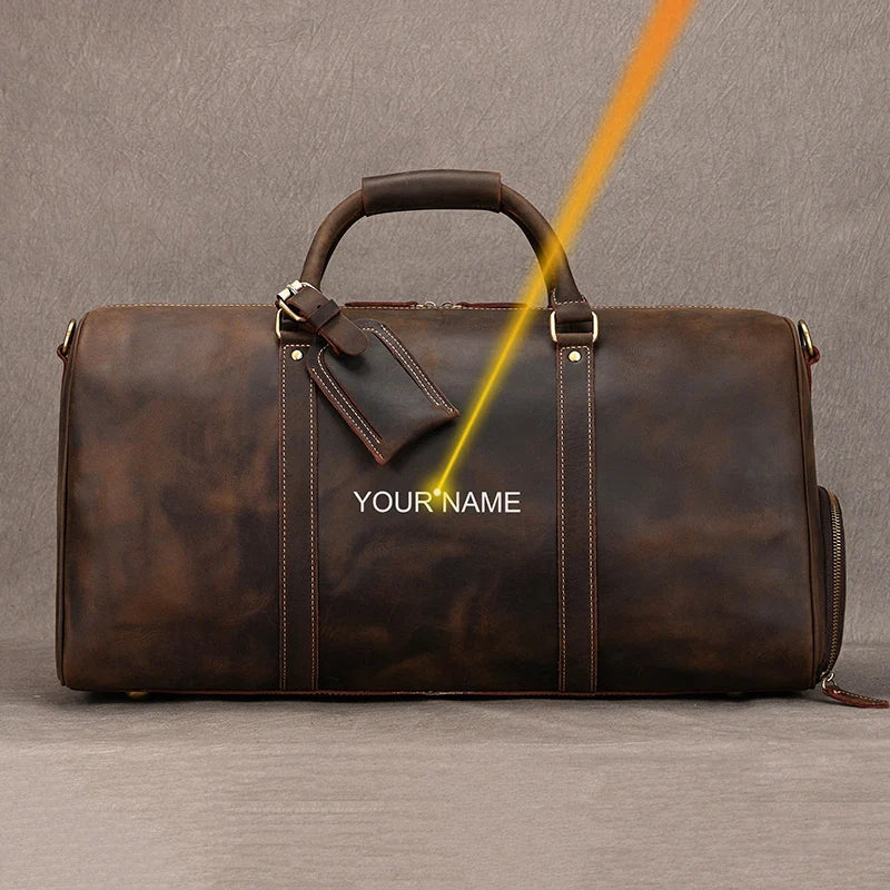 Luxury Genuine Leather Travel Bag XL Size