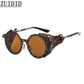 Steampunk Retro Round Sunglasses