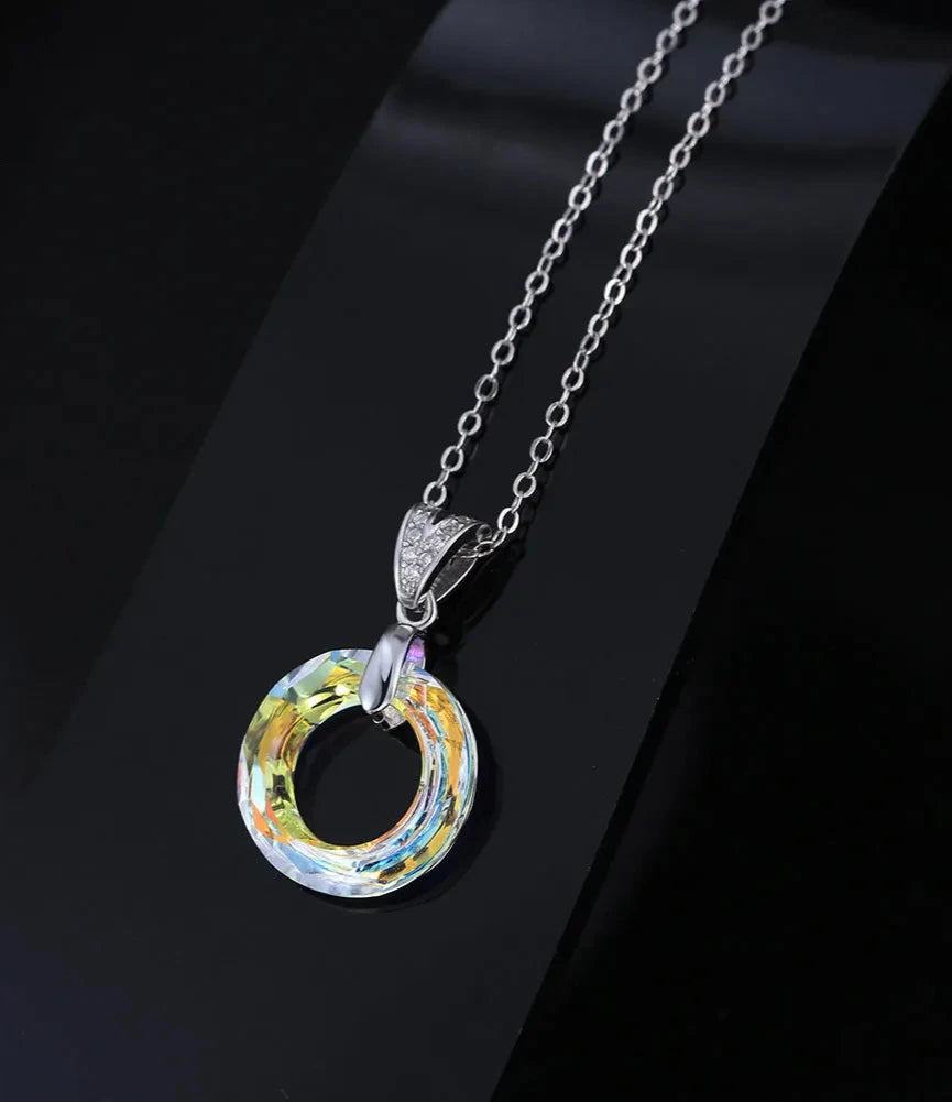 JEWELS 925 Silver Crystal Necklace