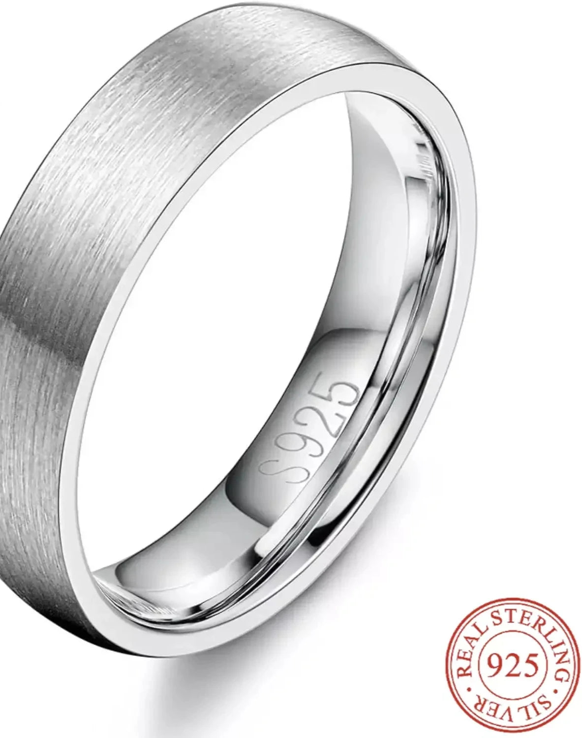 Fansilver Wedding Bands 925 Sterling Silver Ring