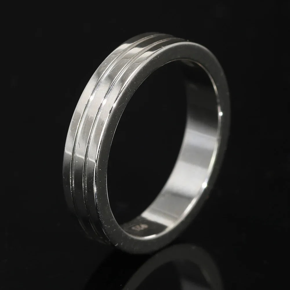 Real 925 Sterling Silver Glossy Rings