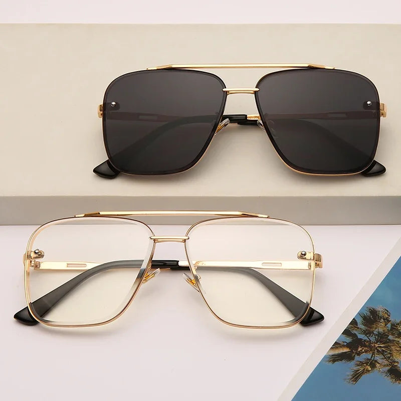 Vintage Square Sunglasses UV400