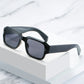 Trendy Black Shades - Vintage Square Sunglasses