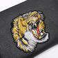 Tiger Head Pattern Business Men Clutch Bag High Quality Soft PU Leather