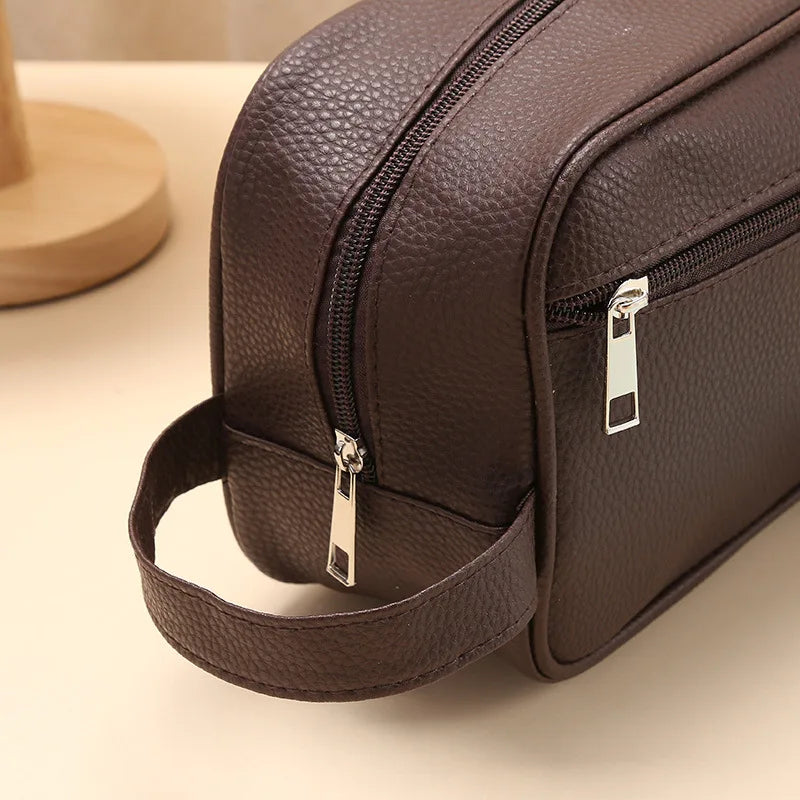 Cosmetic Bag PU Leather Large Capacity